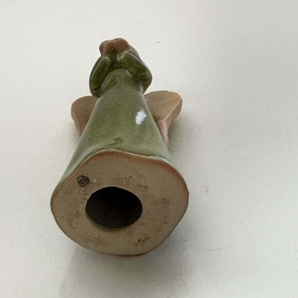 Vintage Ceramic Hand Painted Angel Christmas Ornament - Picture 3 of 6